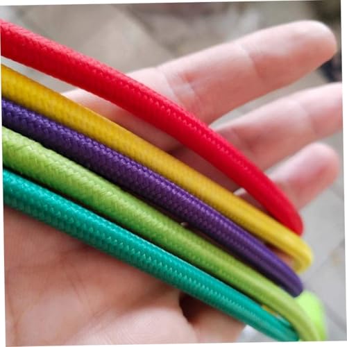 Lámpara de araña retro E27 multicolor con cable ajustable para techo de salón 6