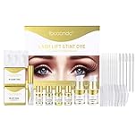 Lash Lift and Tint Kit - Eyelash Perming Kit - Lash Lift kit for Lash Curling Lifting - LashLift Black Brown Color Dye with Tools - Long Lasting lash Tint kit Easy Use for Beginner