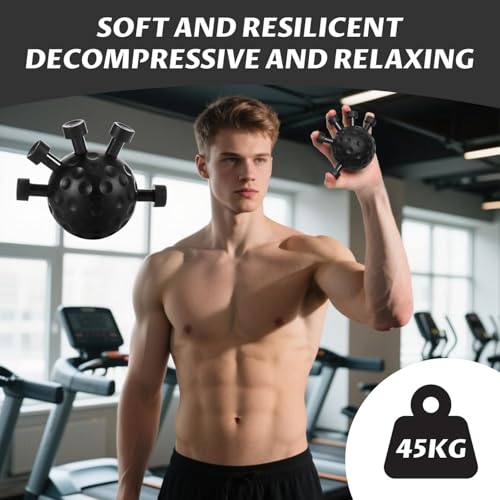 Image of HIMARTFinger Strengthener & Hand Grip Exerciser Hand Workout Equipment for Men & Women, Finger Exerciser & Stress Relief Therapy Balls Ideal Home, Office, Gym Use