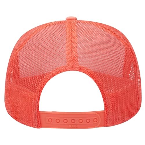Image of OTTO Polyester Foam Front 5 Panel High Crown Mesh Back Trucker Hats in 97, Bulk, Wholesale