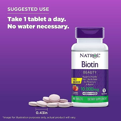 Biotina 10000mcg 60 Tabs Natrol Importado Original