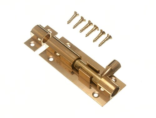 Verrou de porte en laiton loquet coulissant garde 63mm fermeture battant bois lot de 5