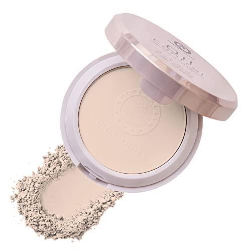 Image of Colors Queen 2-in-1 Oil Control Compact Powder with SPF-15 - 02 Natural, 20g | Long Lasting & Lightweight | Matte Compact Powder for Face Makeup with Free Applicator Puff