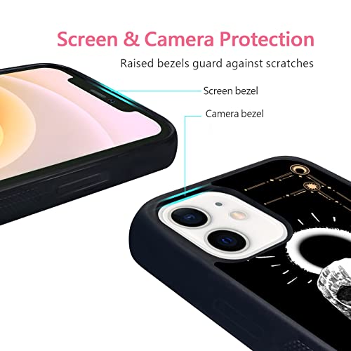 Traday Tarot Phone Case For Iphone 14 13 12 11 Xs Max Xr 8 7 Plus 11 Pro Mini Death Goth Skull Case Tarot Card Designed #TOP3