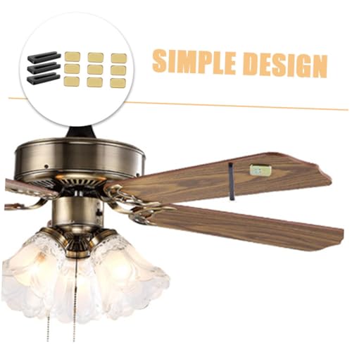 Miniatura 10 de Homsfou 3juegos Accesorios Para Ventiladores De Techo Kit De Pesas De Equilibrio Clips Prácticos Contrapeso De Ventilador