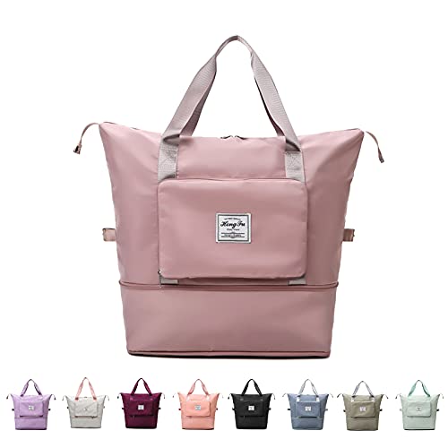 Bolsa de Viaje Plegable de Gran Capacidad, Bolsa Deportivas de Gimnasio, Bolsas de Equipaje de Transporte, Bolso de Hombro con la Manga de la...