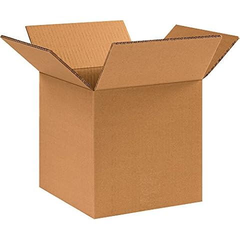 BOX USA Shipping Boxes 10"L x 10"W x 10"H, 15-Pack Cover