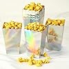 48 Pack Silver Popcorn Box Large With Design - Disposable
