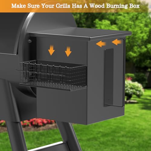 Image of 1 Pack Magnetic Storage Bin and Paper Towel Holder for Traeger Smoker Grills, Suit for Traeger Ironwood 885, Pro Series 34, Pro Series 22, Pro D2 575, Pro 780, Ironwood 650, Z-Grills, Pit boss