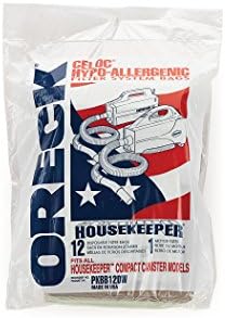 Oreck Commercial PKBB12DW Super Compact Canister Advanced Filtration Disposable Bags (Pack of 12)
