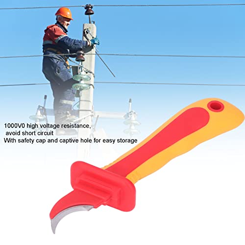 Faca de eletricista, tipo foice, tipo isolado, 1000 V, resistência antimagnética de alta tensão para