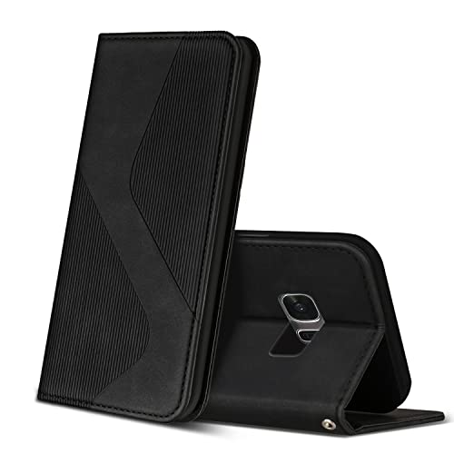 ZONNAVI Cover per Samsung Galaxy S7, Flip Custodia Pelle PU con [Slot Cart] [Supporto Stand] [Magnetica], Cover a Libro Portafoglio per Samsung Galaxy S7 (Nero)