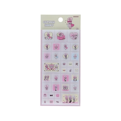 サンスター文具(Sun-Star Stationery) エスターバニー グッズ シール ぷっくり タイル クリーム S8815852のサムネイル