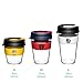 KeepCup 12oz Reusable Coffee Cup. Lightweight BPA BPS-Free Plastic & Non-Slip Silicone Band. 12-Ounce/Medium, Cucumber