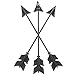 Barnyard Designs Metal Arrow Wall Decor, Rustic Native American Wall Art Arrows 13” x 8.25”
