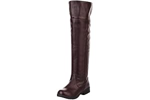 Pirate Boots Brown Knee High Equestrian Riding Tall Boots Costume Shoes for Men
