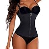 Nebility-Women-Waist-Trainer-Corset-Zipper-Vest-Body-Shaper-Cincher-Tank-Top-with-Adjustable-Straps Nebility Women Waist Trainer Corset Zipper Vest Body Shaper Cincher Tank Top with Adjustable Straps (4XL, Black)