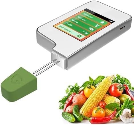Food Nitrate Tester, Portable Digital Pesticide Residue Tester, Accurate and Reliable Test, Nitrate Detection Range: 0-9999mg/kg/Measurement Time: 3 Seconds, for Fish Fruit Vegetable Meat