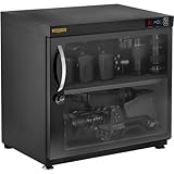 Electronically Controlled Dehumidifier Reduces Relative Humidity: 60-35% Door Seal Minimizes Moisture and Protects Your Items From Dust and Dirt Combination Lock Protects Contents Adjustable Metal Shelf, 2 Fitted Padded Shelf Liners Interior LED Ligh...