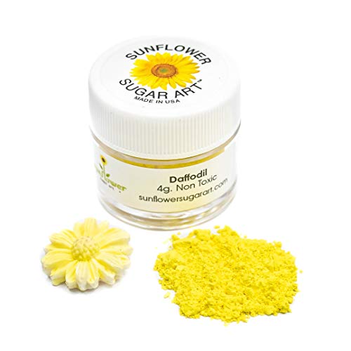 Daffodil Petal Dust | Light Yellow Matte Powder | Premium Decoration Dust for Cake Accessories | Sugar Fondant Powder | DIY Crafting | Non-Toxic | Pigmento Amarillo | 4 Grams
