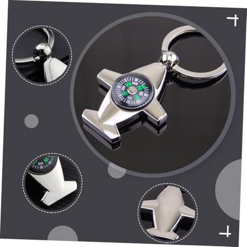 Llavero brújula mini portátil pack 3 piezas para camping miniatura 5