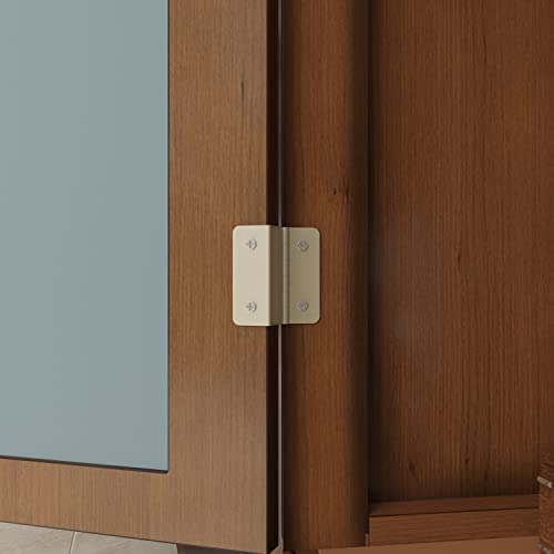 Aiegle Accent Cabinet With Mirror Doors & 2 Drawers, Wood Sideboard Cabinets, Traditional Freestanding Console Table Storage Cabinet For Bedroom, Living Room, Kitchen, Office And Hallway #TOP6