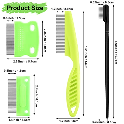 image for Boao 5 Pieces Dog Eye Combs Tear Stain Remover Combs Pet Grooming Comb