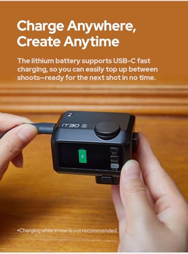 Flash Godox iT30Pro S Mini Flash de Cámara, iT30 Pro S para Sony, TTL HSS 1/8000s, Compatible con Cámaras Sony a7IV, a7CII, ZV-E10 II, ZV1, a6700, A9 III, a7RV, a7S III, a7III, a6400, a6600(Plata) - imagen 9