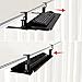 LTIMABO Keyboard Tray Under Desk-Keyboard Holder with C Clamp Hardware-Easy to Install-25.59inch x 9.44inch-Black