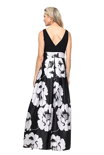 Image of S.L. Fashions Women's Sleeveless Long Satin Mother of The Bride Dress with Pockets, Formal Party Gown