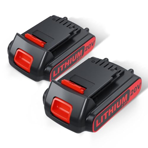 2 Stück 3500mAh LBXR20 Ersatzakku für Black und Decker 18V/20V Max 3.5Ah Li-Ion Akku LB20 LBX20 LST220 LBXR2020-OPE LBXR20B-2 LB2X4020 BL2018 Gartengeräte und Haushaltsgeräte