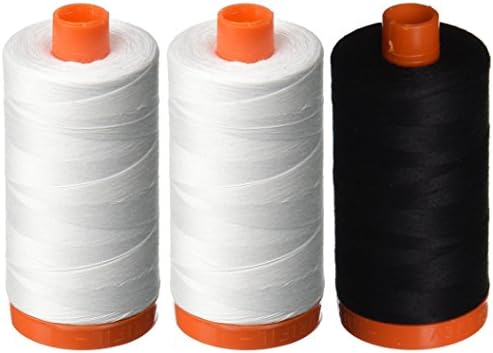 Aurifil A1050-2021 Mako Katoenen Draad Stevig 50WT 1422Yds Natuurlijk Wit
