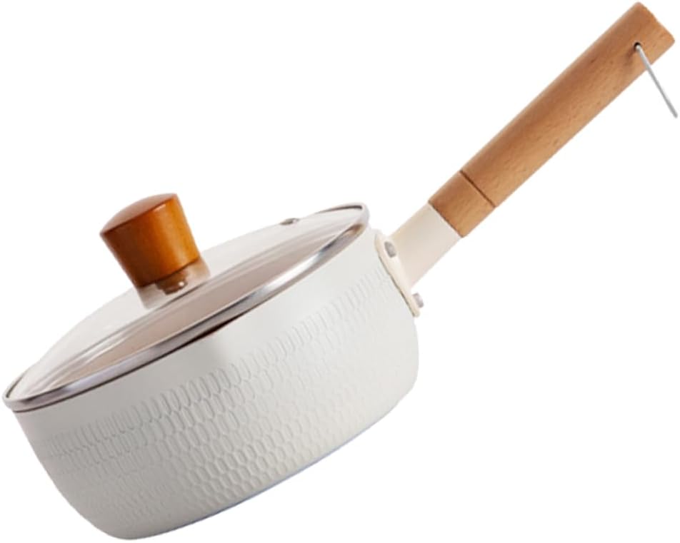 Ciieeo 1set Creative Non-stick Pot Lid Household Food Noodle Pot Ergonomic Design for Easy Pouring for Cooking Soup and Sauces Easy to Clean