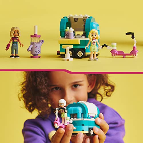 Friends Negozio Mobile di Bubble Tea, Giocattolo per Bambine e Bambini dai 6 Anni, Monopattino e Mini Bamboline Nova e Matilde, Personaggi 2023 41733 - Lego - Immagine 4