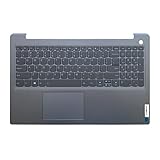 LTPRPTS Replacement Laptop Upper Case Palmrest Backlit Keyboard Touchpad Assembly Part for Lenovo ideapad 3-15ITL6 3-15ADA6 3-15ALC6 5CB1B65660 Gray
