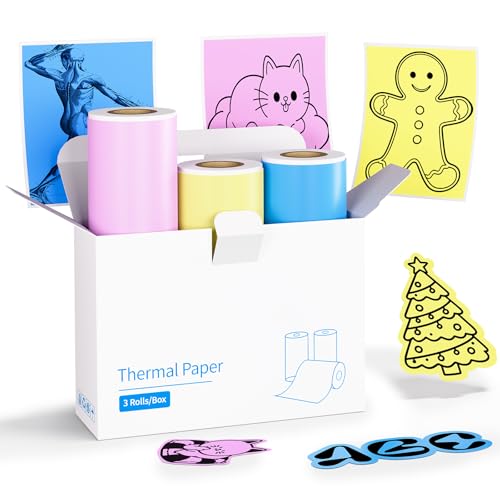 Mini impresora térmica adhesiva vretti TP2-Y, impresora portátil fotos compatible con Android 7