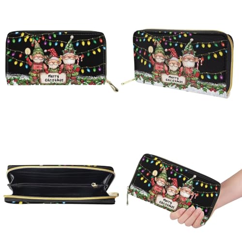 Image of HUGS IDEA Leather Purses and Handbag for Women Bucket Bag with Wrist Wallet 2 Packs