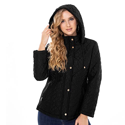 Sherven X. Women's Quilted Lightweight Jackets Winter Casual Coat Zip Front Short Down Jacket Parka #TOP24
