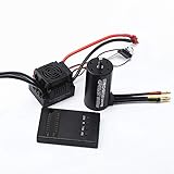 🍀 [Wertpaket] Dieser wasserdichte bürstenlose Motor + 120A bürstenloser ESC + Programmierkarten-Kombinationssatz spart Zeit und Geld