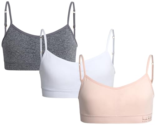 Nicole Miller Girls Training Bra -3 Pack/6 Pack Seamless Padded