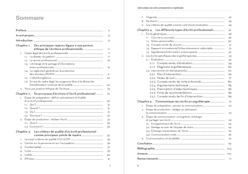 Guide pratique des écrits professionnels en ergothérapie: Compte rendu d’évaluation et d’intervention, diagnostic ergothérapique, notes de suivi, plan d’intervention, argumentaire technique – vue 3