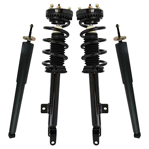 Image of TRQ Front and Rear Complete Strut Assembly & Shock Absorber Kit Complete Strut & Coil Spring Assembly Compatible with 2012-2022 Chrysler 300 Dodge Challenger 2011-2022 Charger