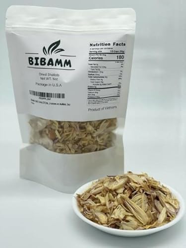 Bibamm Dried Shallots Ready To Used Dried Shallots For Salads, Dips, Soups Or Any Recipe That Calls For Fresh Onions Or Shallots. 5Oz #TOP23
