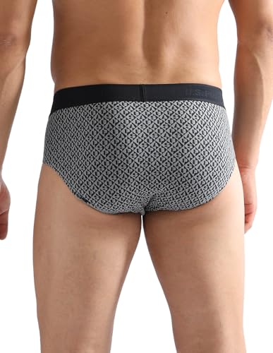 Image of U.S. Polo ASSN. Men PB005 Cotton Modal Printed Premium Underwear Brief -Pack of 1