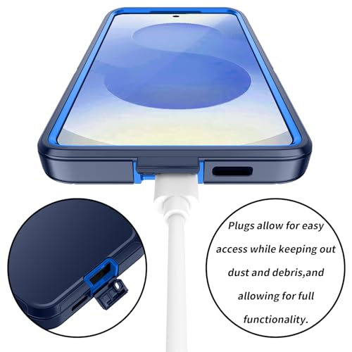 J-NIFB for Samsung Galaxy S26 Case [Shockproof] [3-Layer][Military-Grade] Full Body Protection Rugged Heavy Duty Cover Case for Galaxy S26 5G,Dark Blue by J-NIFB - Used condition - Image 5