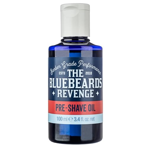 The Bluebeards Revenge, Pre Shave Oil For Men, Vegan Friendly Oil For Sensitive Skin, Helps To Prevent Skin Irritation, 100ml