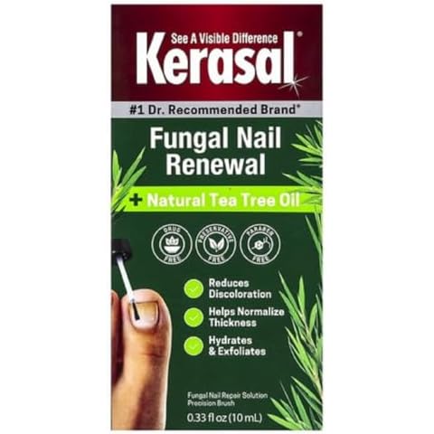 Kerasal Renewal Nail Repair Solution with Tea Tree Oil for Discolored and Damaged Nails, 0.33 Oz (Pack of 1) Cover