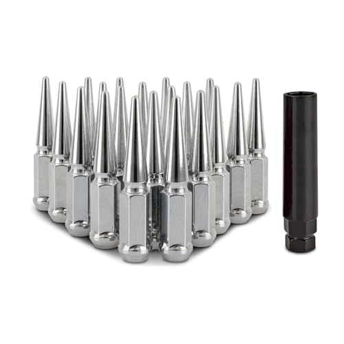Image of Mishimoto Spiked Lug Nuts, M12x1.5, 20-PC Set, Chrome