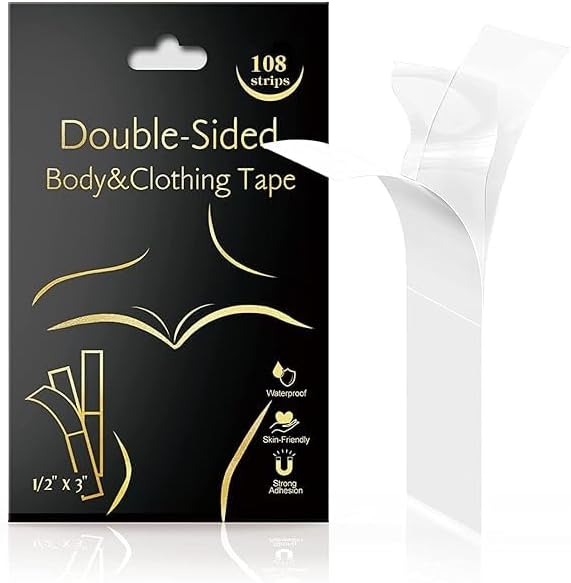 Boob Tape, body tape for women Boobytape for Breast Lift | Brace Lift & Contour of Breasts Sticky Body Tape (108 Febric tape) By The Great Indian Store