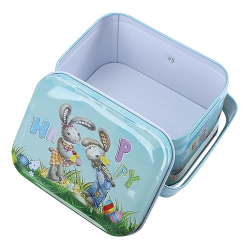 NOLITOY 2 Cajas Caja De Almacenamiento De Pascua Dulce Almacenamiento De Juguetes Cajas De Cupcakes Almacenamiento De Lata De Pastel Tarro De Galletas Embalaje Colorful Hojalata